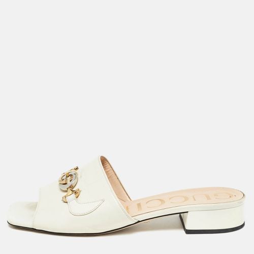 Leather Zumi Slide Sandals Size 38 - Gucci - Modalova