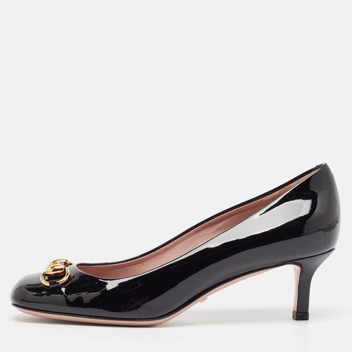 Patent Leather Jolene Horsebit Pumps Size 35.5 - Gucci - Modalova