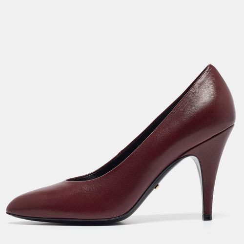 Leather Pointed Toe Pumps Size 37.5 - Gucci - Modalova