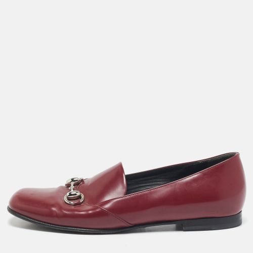 Patent Leather Horsebit Slip On Loafers Size 36 - Gucci - Modalova