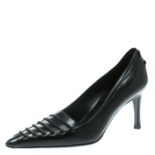 Leather Pointed Toe Pumps Size 34 - Gucci - Modalova