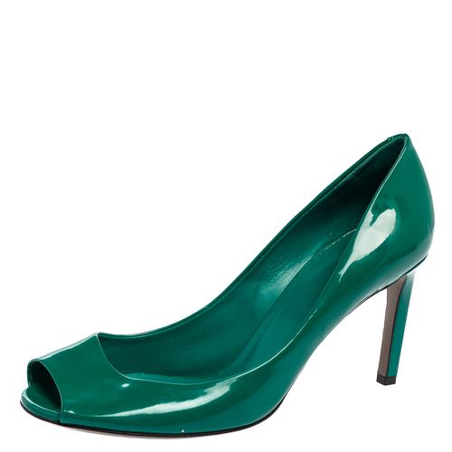 Patent Leather Peep Toe Pumps Size 38 - Gucci - Modalova