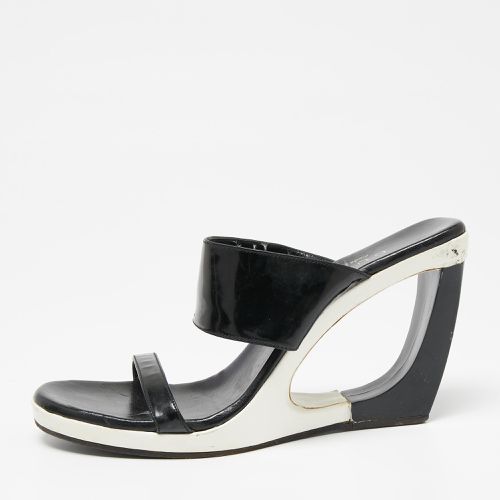 Patent Leather Cut-Out Wedge Slide Sandals Size 38 - Gucci - Modalova