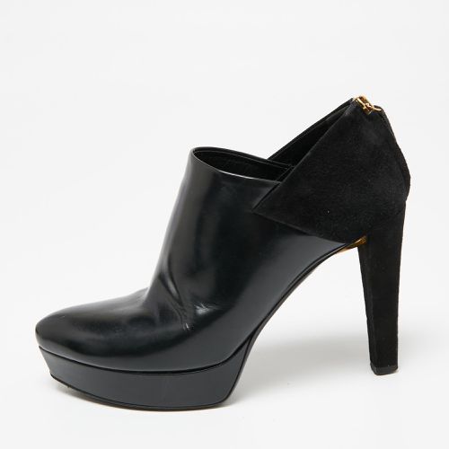 Suede And Patent Leather Booties Size 37.5 - Gucci - Modalova