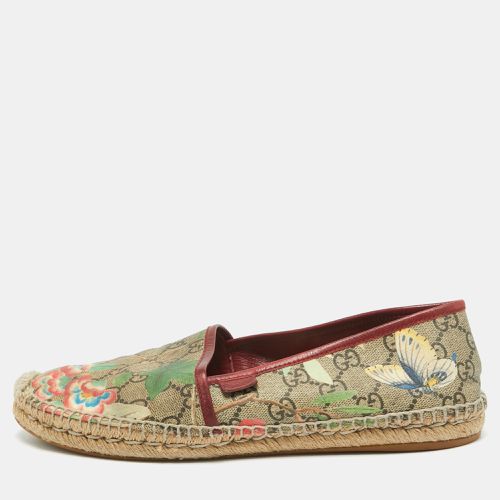 Tian Print GG Supreme Canvas Flat Espadrilles Size 41.5 - Gucci - Modalova