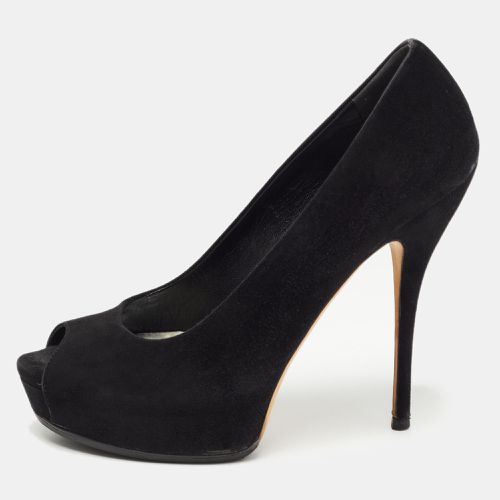 Suede Platform Pumps Size 37 - Gucci - Modalova