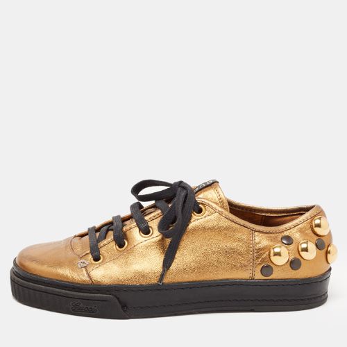 Leather Babouska Studded Praga Sneakers Size 36 - Gucci - Modalova