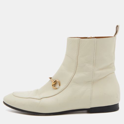 Leather Horsebit Ankle Boots Size 38 - Gucci - Modalova