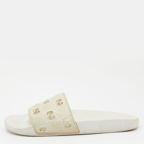 GG Laser Cut Rubber Slides Size 38 - Gucci - Modalova