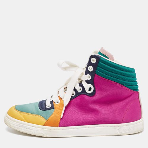 Satin Coda High Top Sneakers Size 35 - Gucci - Modalova