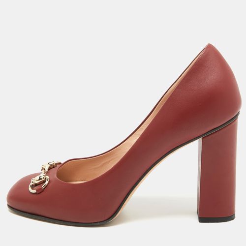 Leather Horsebit Pumps Size 39.5 - Gucci - Modalova