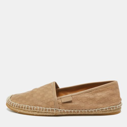 GG Leather Espadrille Flats Size 37 - Gucci - Modalova