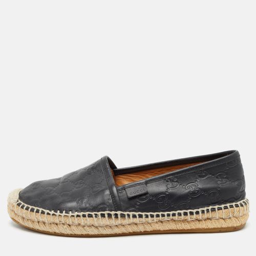 Ssima Leather Espadrille Flats Size 37.5 - Gucci - Modalova