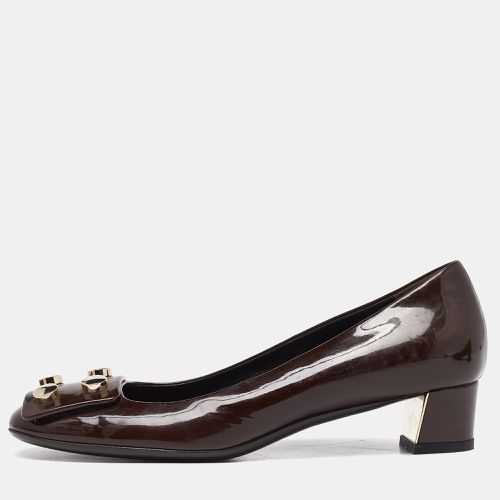 Patent Leather Block Heel Pumps Size 35.5 - Gucci - Modalova