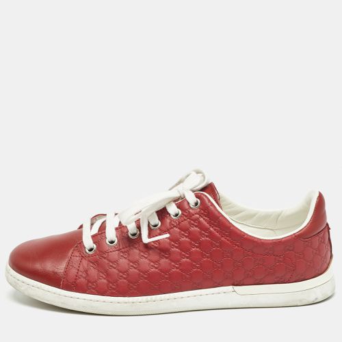 Microssima Leather Low Top Sneakers Size 38 - Gucci - Modalova