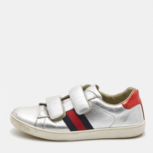 Leather Ace Web Low Top Sneakers Size 36 - Gucci - Modalova