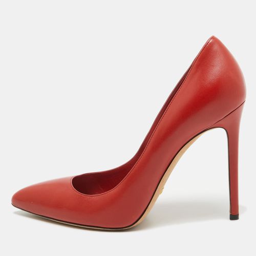 Leather Pointed Toe Pumps Size 38.5 - Gucci - Modalova