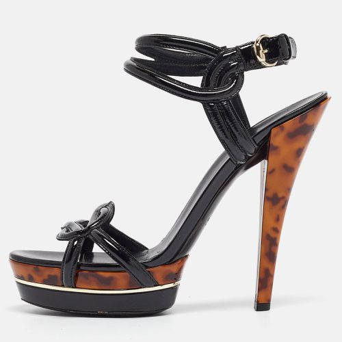 Patent Leather Platform Ankle Strap Sandals Size 41 - Gucci - Modalova