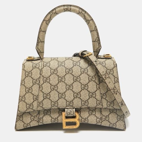 GG Supreme Canvas Hourglass Top Handle Bag - Gucci x Balenciaga - Modalova