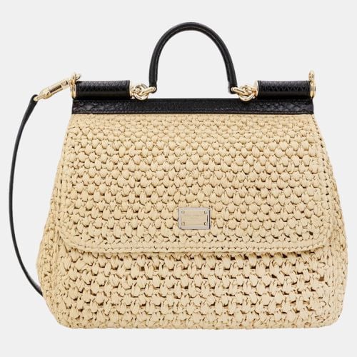 Raffia Siciliy Handbag - Dolce & Gabbana - Modalova