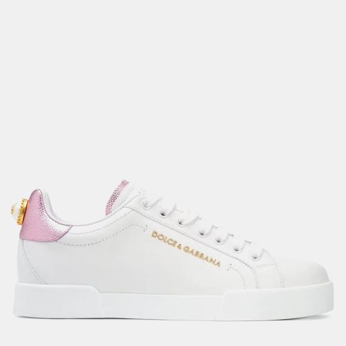 Metallic Pink Pearl Portofino Sneaker 37 - Dolce & Gabbana - Modalova