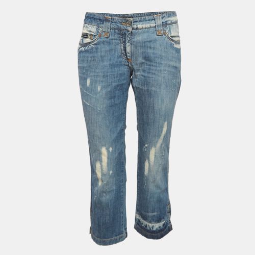 Bleached Denim Skinny Jeans M Waist 34" - Dolce & Gabbana - Modalova