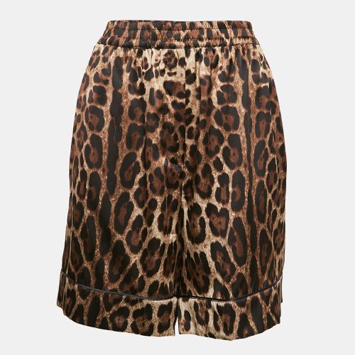 Leopard Print Silk Shorts XL - Dolce & Gabbana - Modalova