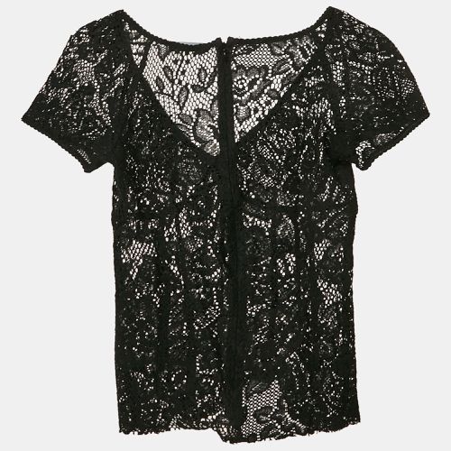 Lace V-Neck Sheer Top S - Dolce & Gabbana - Modalova