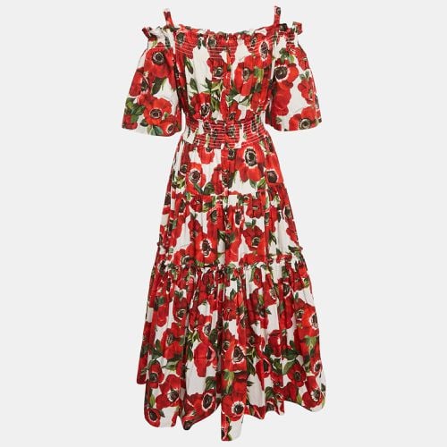 Floral Print Tiered Maxi Dress L - Dolce & Gabbana - Modalova