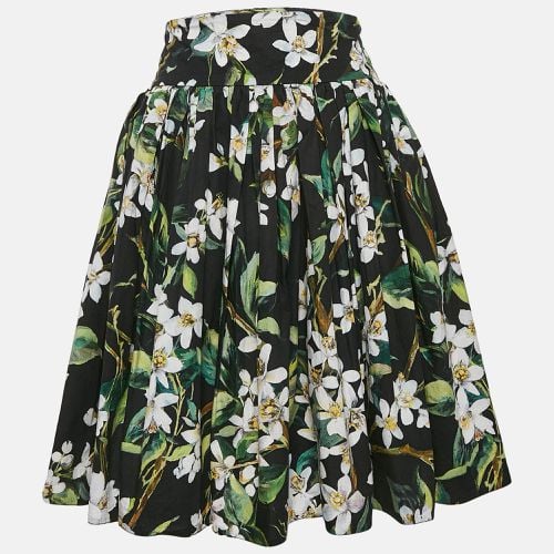 Flowers Print Cotton Mini Skirt M - Dolce & Gabbana - Modalova