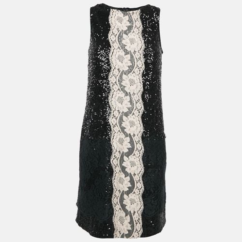 Sequin Lace Trimmed Sleeveless Mini Dress M - Dolce & Gabbana - Modalova