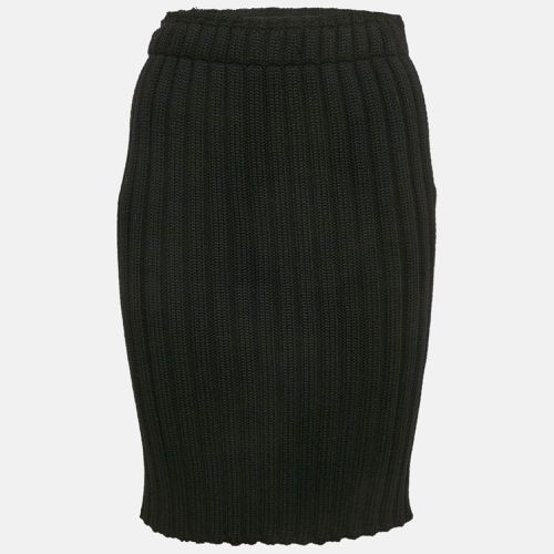 Virgin Wool Rib Knit Knee-Length Skirt S - Dolce & Gabbana - Modalova