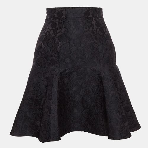 Floral Jacquard Flared Mini Skirt XS - Dolce & Gabbana - Modalova