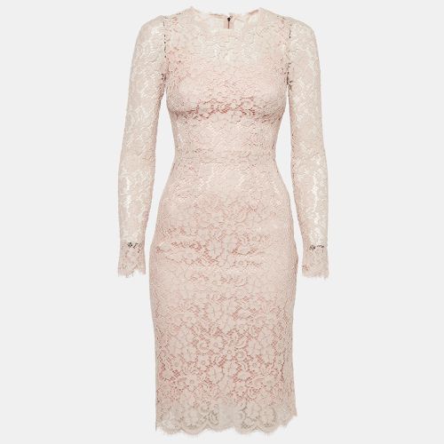 Guipure Lace Short Dress XS - Dolce & Gabbana - Modalova