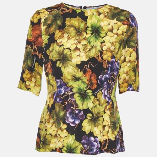 Floral Print Silk Top L - Dolce & Gabbana - Modalova