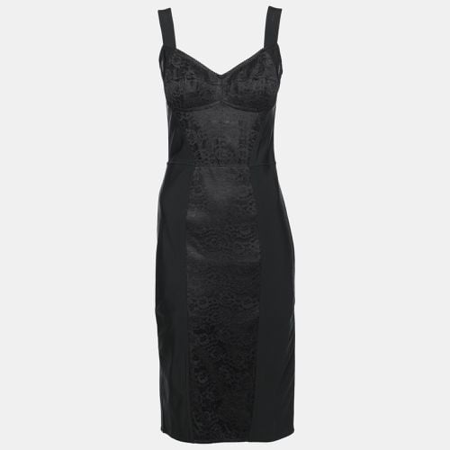 Nylon Bustier Midi Dress S - Dolce & Gabbana - Modalova