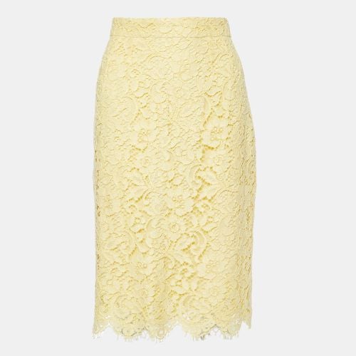 Floral Lace Knee Length Skirt M - Dolce & Gabbana - Modalova