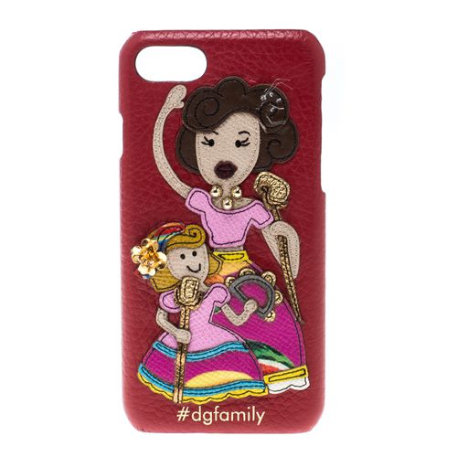 Leather Embellished #dgfamily Patch Iphone 6 Case - Dolce & Gabbana - Modalova