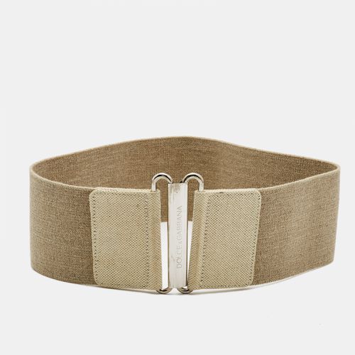 Canvas and Elastic Wide Waist Belt - Dolce & Gabbana - Modalova