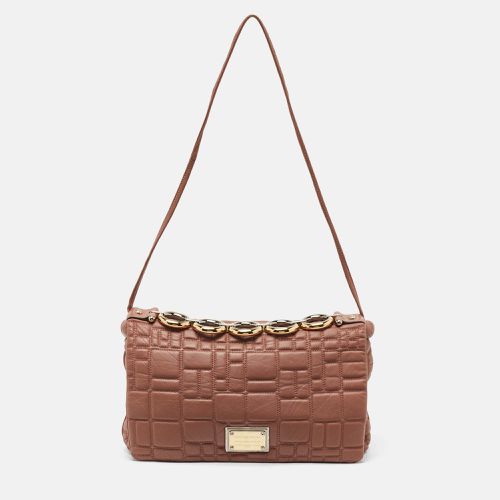 Old Rose Quilted Leather Miss Deco Shoulder Bag - Dolce & Gabbana - Modalova