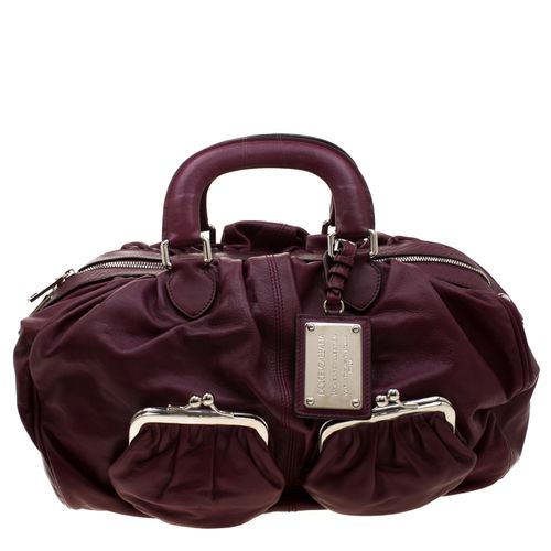 Leather Miss Curly Bag - Dolce & Gabbana - Modalova