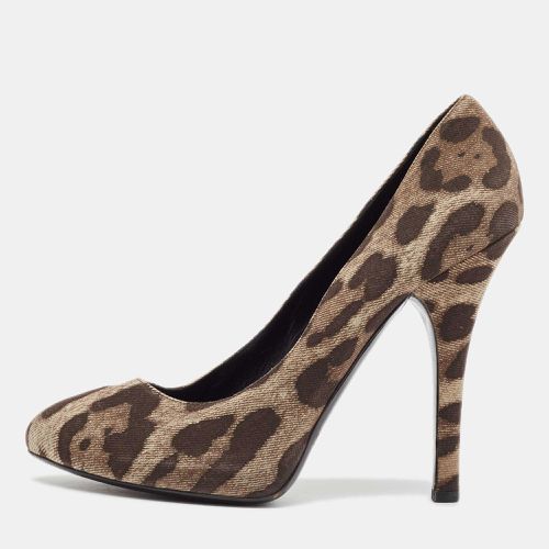 Leopard Print Fabric Pumps Size 41 - Dolce & Gabbana - Modalova