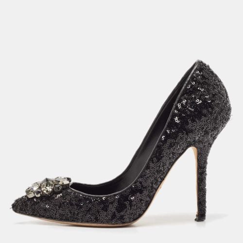 Sequins Crystal Embellished Bellucci Pumps Size 38 - Dolce & Gabbana - Modalova