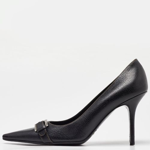 Leather Buckle Pointed Toe Pumps Size 40 - Dolce & Gabbana - Modalova