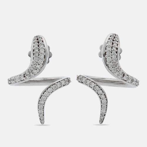 Eden Diamond 18k Gold Earrings - Damiani - Modalova