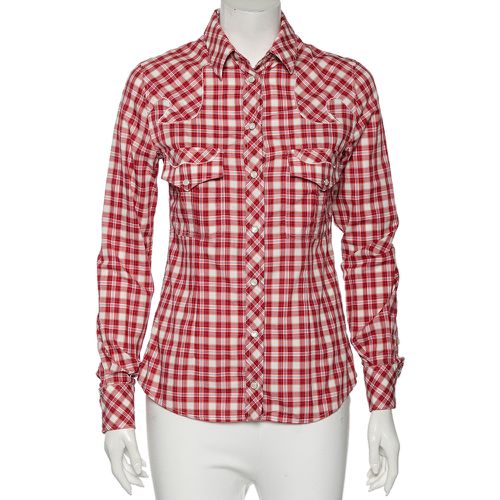 Checkered Cotton Regular Fit Shirt M - D&G - Modalova