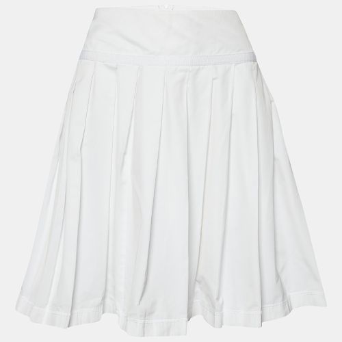 Cotton Pleated Mini Skirt M - D&G - Modalova