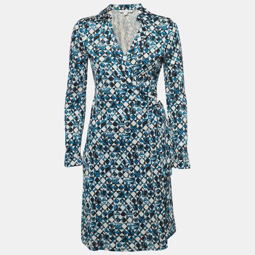 Printed Silk Jersey Wrap Dress M - Diane Von Furstenberg - Modalova