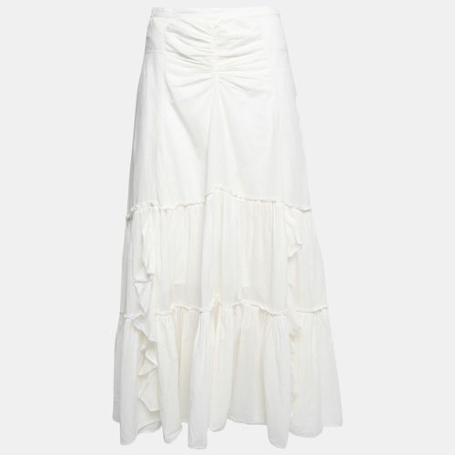 Off- Cotton Ruffle Trimmed Skirt L - Diane Von Furstenberg - Modalova