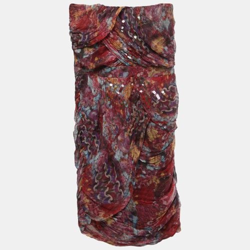 Printed Silk Embellished Garvin Strapless Mini Dress S - Diane Von Furstenberg - Modalova